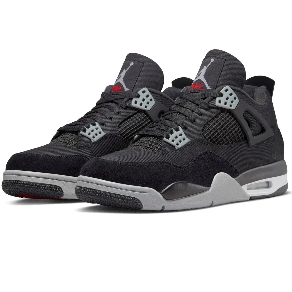 Black Jordan Retro SE Canvas Air 4 0727